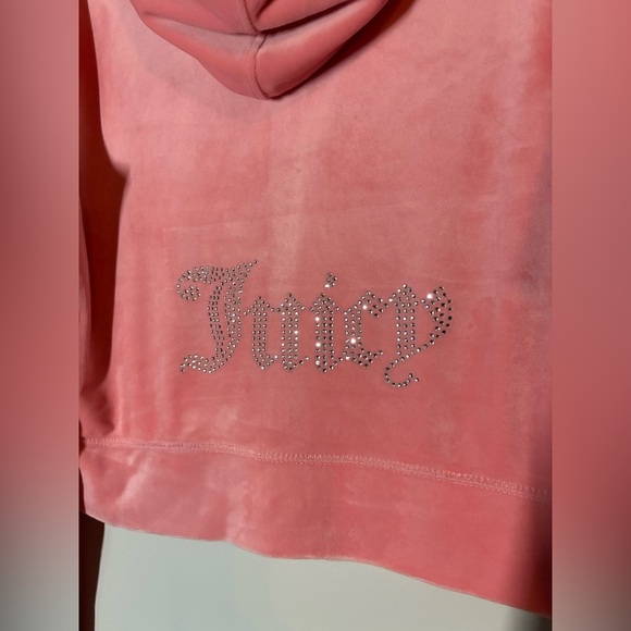 🆕 Juicy Couture | OG Big Bling Velour Matching Set in Strawberry Ice Size XL - Picture 5 of 9